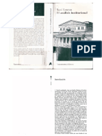 Lourau, R. Introducción en El Análisis Institucional PDF