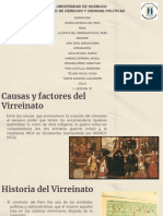 Virreinato en El Perú PDF