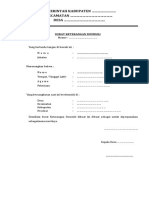 Contoh Keterangan Domisili PDF