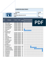 Hotel Construction Schedule TemplateLab PDF