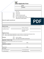 Leave Application Form