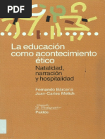 Bárcena y Mélich - La Educación Como Acontecimiento Ético PDF