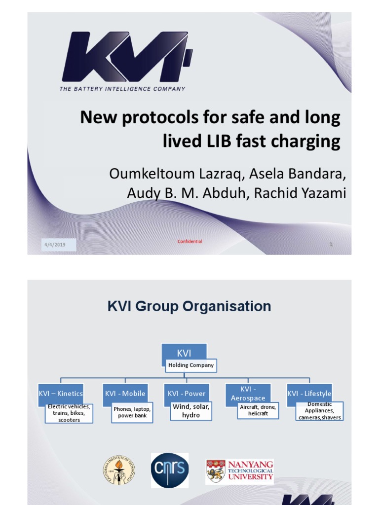 KVI's Fast Charging Innovations | PDF | Galvanic Cells | Electrical ...