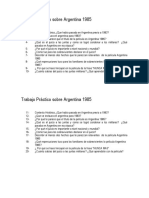 Trabajo Práctico Sobre Argentina 1985