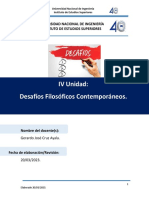 Material de Apoyo 4ta Unidad Desafíos Filosóficos Comtemporáneos PDF