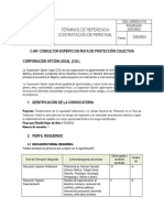 Términos de Referencia Contratación de Personal