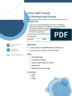 Umar Sabir CV PDF