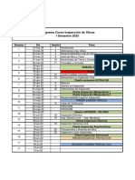 Calendario Del Curso I - 2023