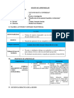 Sesión de Aprendizaje Planificación Del Proyecto de Investigacion