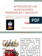 II MKGT - TEMA 7 Administración de Las Comunicaciones Personales PDF