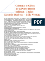 Chamara Griston e o Olhos Petrificais de Edwine Bordo Froderia Spellman - Thalys Eduardo Barbosa - Billy Ventura