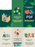 Folleto Tríptico de Cuidado Ambiental y Reciclaje Moderno Ilustrado PDF