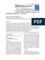 Unilateral Testicular Torsion Following Ejaculation by Manual Sexual Stimulation in An Adolescent A Case Report PDF