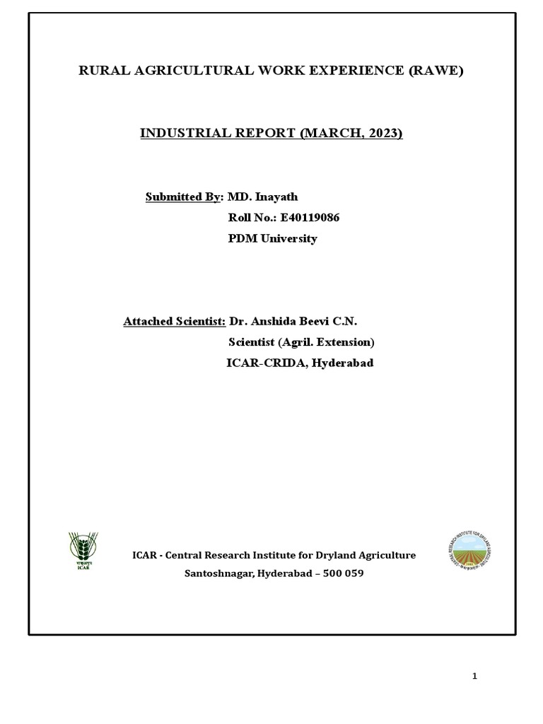 RAWE Industrial Report: March 2023 Activities | PDF