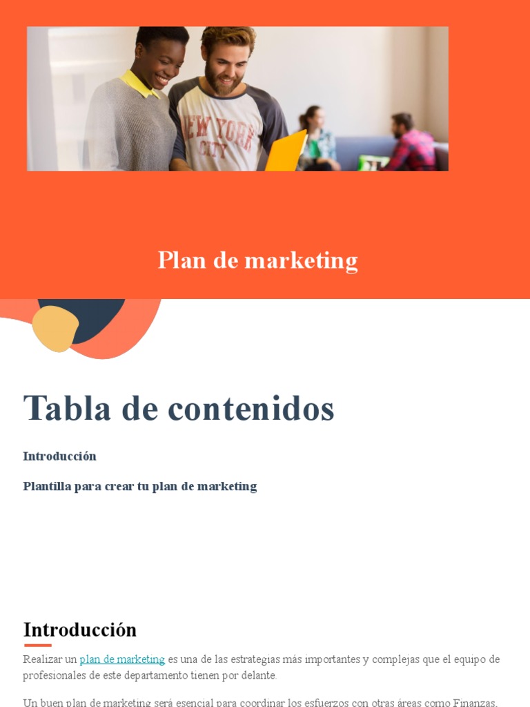 Plantilla para tu Plan de Marketing | PDF