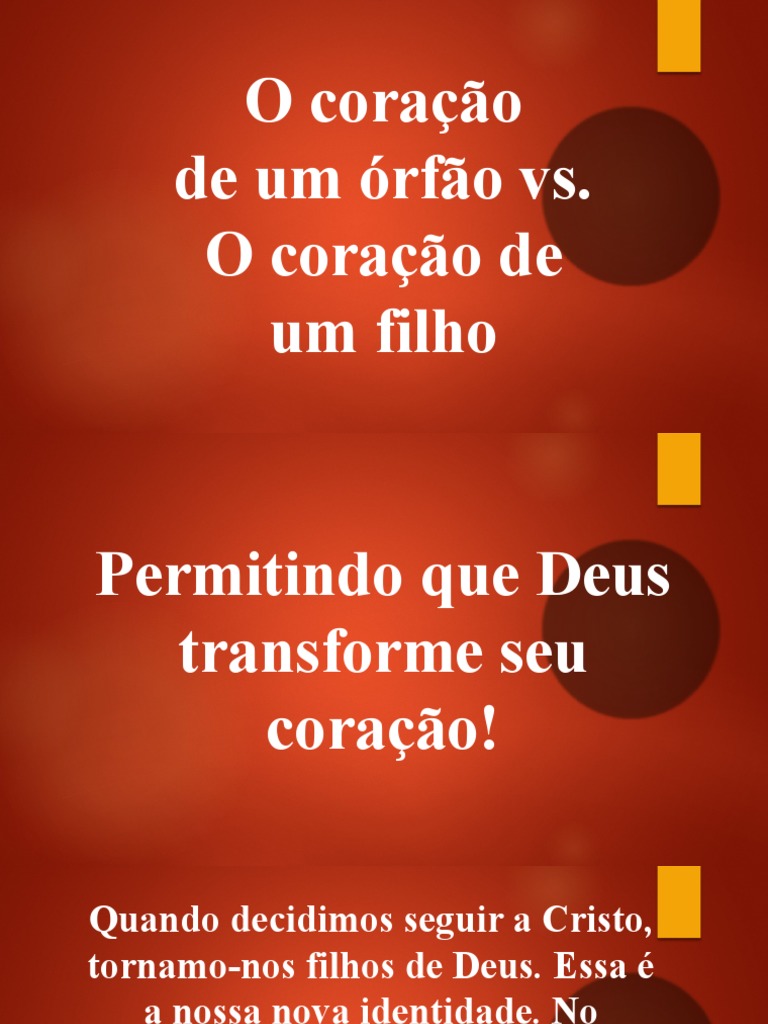 O Coração FILHO VS ORFÃO | PDF | Amor | Deus