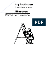 Barthes, Roland - Lo Obvio y Lo Obtuso PDF