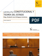 Semana 16 - Temario y Casos de Análisis Sobre D. Constitucional y T. Del Estado