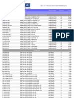 Lista precios motos septiembre 2011