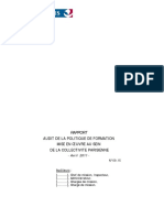 Audit de La Politique de Formation PDF