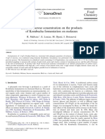 Effect of Sucrose Concentration On The Products of Kombucha Fermentation On Molasses