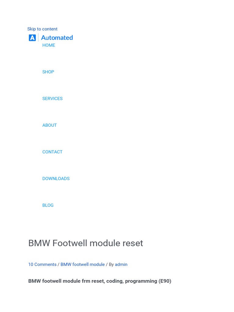 Coding a footwell module pdf pdf microcontroller manufactured goods