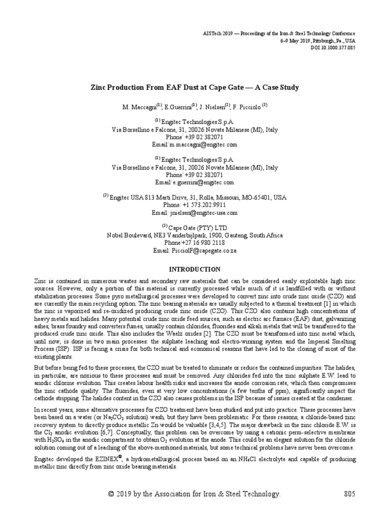 zinc-production-from-eaf-dust-at-cape-gate-a-case-study-pdf