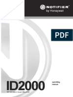 Notifier ID2000 Fire Control Panel User Manual PDF