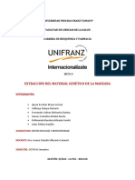 Extraccion Del Material Genetico de La Manzana"universidad Privada Franz Tamayo"