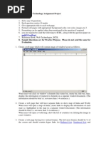 Web Technology - Assignment Project
