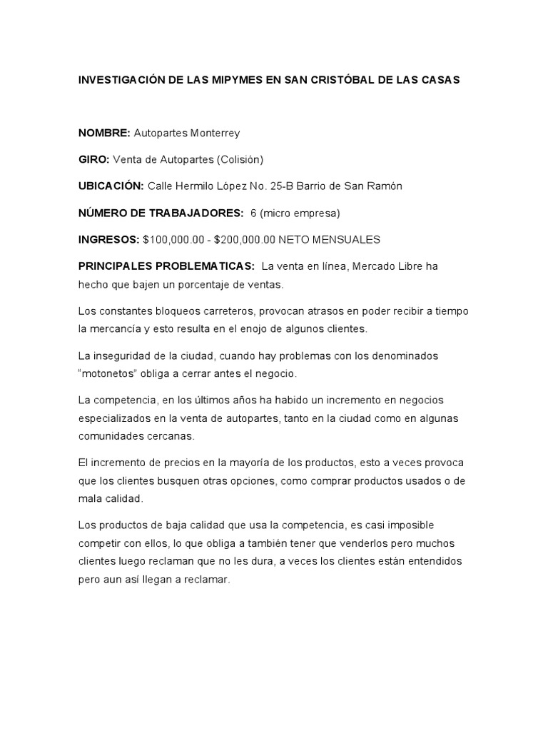 Impacto de Mercado Libre en MIPYMES | PDF | Pequeñas y medianas ...