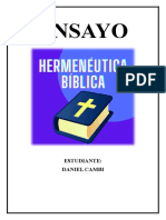 Ensayo Hermeneutica Biblica