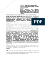 Escrito - Solicito Retención Judicial de Saldo Pendiente - Exp - 02086-2017 - Rosa Cardenas PDF