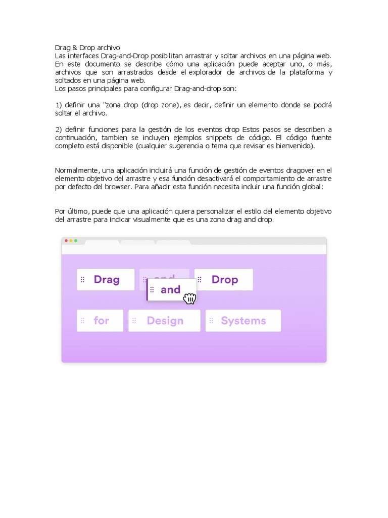 Drag and Drop Resumen | PDF | Informática | Tecnología