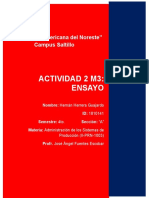 Actividad 2 M3 (Admón. de Los Sistemas de Producción (II-PRN-1003) ) (Por Hernán Herrera 4A IIS)