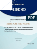 Certificado Cecilia Martinez