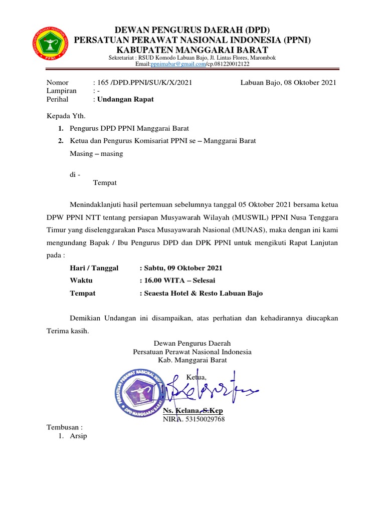 Undangan Rapat | PDF