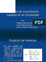 Tecnicas de Inmunizacion Basadas en La Convexidad