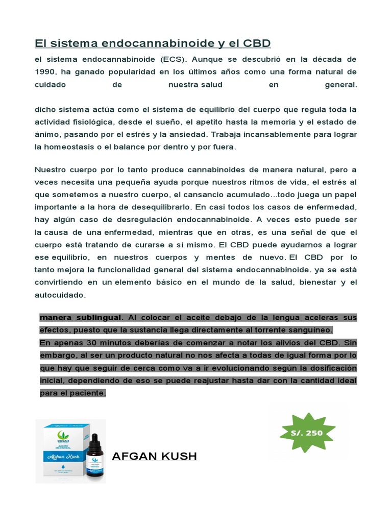 Beneficios del CBD en la salud | PDF