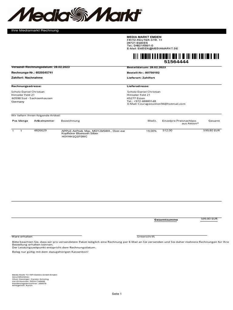 Airpods invoice | PDF