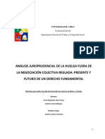 Analisis Jurisprudencial de La Huelga Fuera de La Negociacion Colectiva Reglada Presente y Futuro de Un Derecho Fundamental PDF