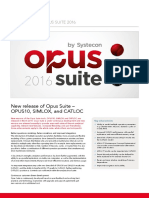 Opus Suite Release 2016