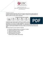 Investigación de Operaciones 1 - PC2 2020-1 PDF