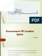 Lec7 Assessment of Spine