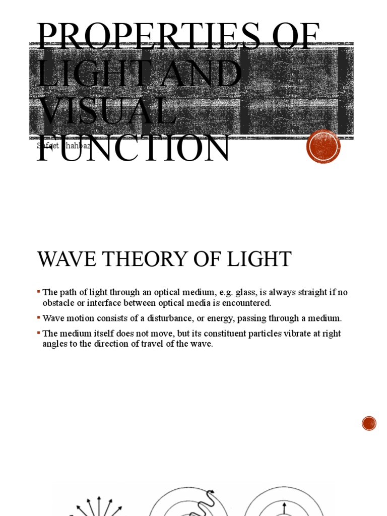 Properties of Light and Visual Function | PDF
