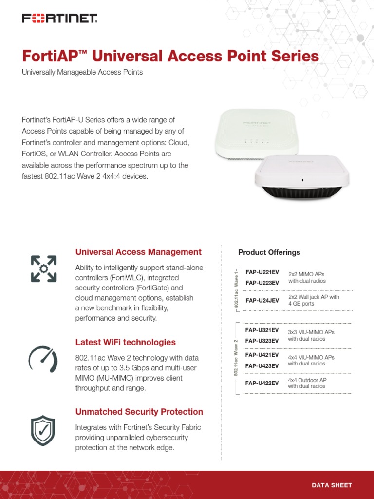 FortiAP U Series | PDF