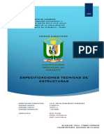 Especificaciones Tecnicas - Estructuras PDF