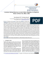 Consumer Buying Behaviour Towards Online Shopping PDF