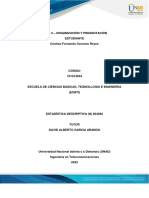 Anexo 2 - Organización y Presentación Estadistica Descriptiva