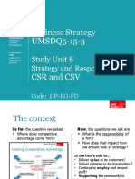 Unit 8 - Strategy and Responsibility 2 - CSR-CSV - Main Lecture